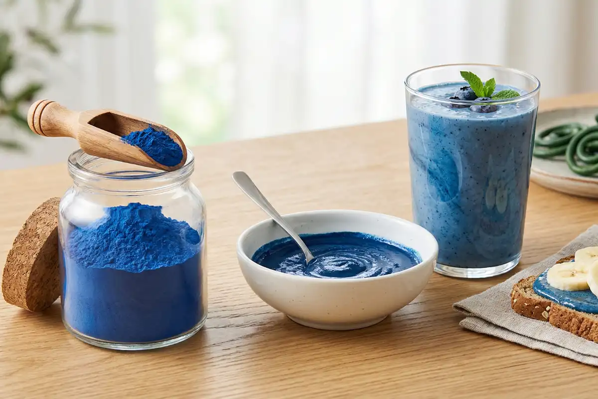Poudre de spiruline bleue : ce qu'elle contient vraiment et comment l'utiliser